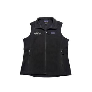 Patagonia Women’s Classic Synchilla® Vest -‎ Black Full Front Zipper Pockets - L